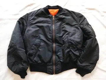 80s Alpha 블랙 MA-1 M USA제 빈티지 블랙