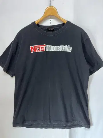양호 NOS NITROUSOXIDE 크루넥 반팔 T셔츠 블랙 사이즈 L