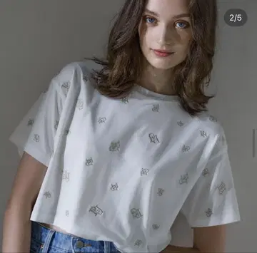 Riu Glitter embroidery T-shirt