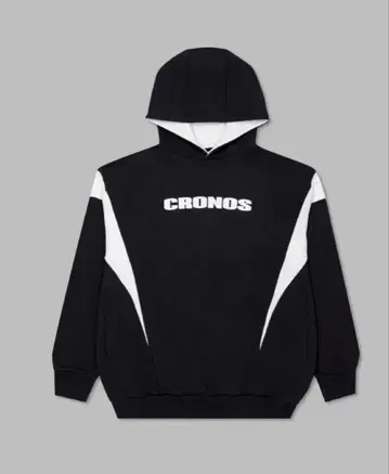 CRONOS 크로노스 맨투맨 후드티 블랙 화이트 M