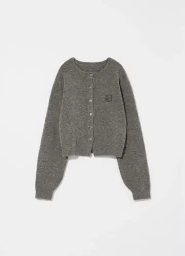 Eaphi compact logo knit cardigan