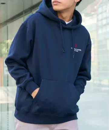 U.S. POLO ASSN. 네이비 풀오버 후드티
