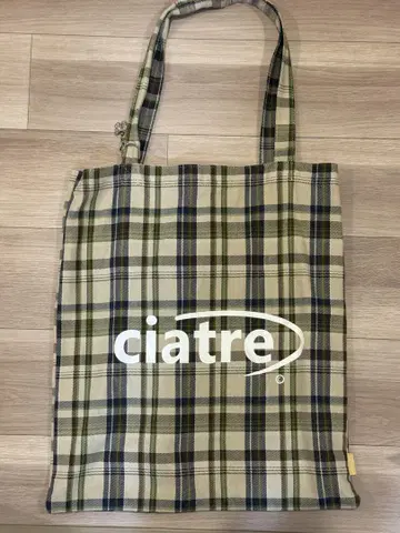 ciatre 체크 무늬 토트백