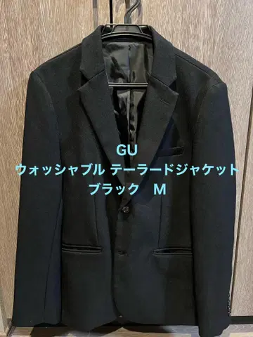 [ 새상품급 ] GU 워셔블 테일러드 자켓 블랙 M