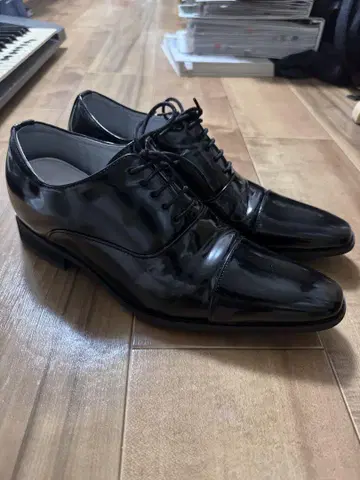 AULANOVA 블랙 밑창 포함 드레스 신발 25.5cm