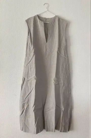 플라주 Linen 플레어 원피스 베이지 36