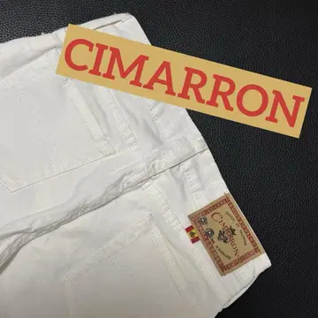 CIMARRON 화이트 부츠컷 데님 팬츠 로우라이즈 30/24