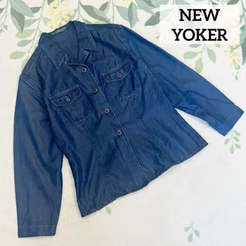 NEWYOKER 데님 자켓 셔츠 인디고 9 M 네이비
