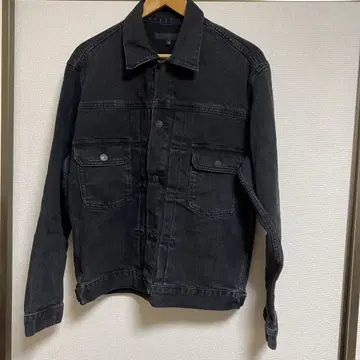블랙 데님 자켓 L 사이즈