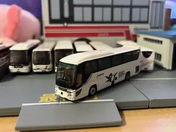 버스 컬렉션 니시테츠 버스 화이트 야행 컬러 개조