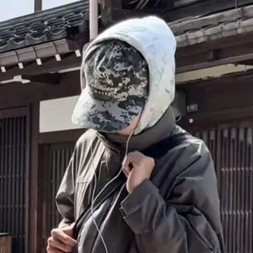BEAMS 페이드 카모 집업 후디 M tig 착용
