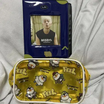 2PM 준호 비닐 파우치와 카드 미니 파일