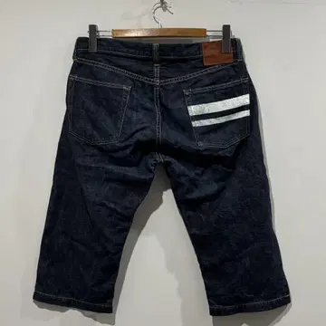새상품급 다크 네이비 출진 모모타로 진즈 데님 크롭 팬츠 W34 인디고