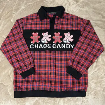 CANDY STRIPPER 체크 무늬 피케 셔츠 M 사이즈 2