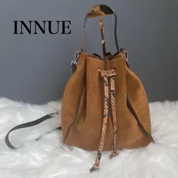 INNUE 이누에 스웨이드 숄더백 브라운 복조리백