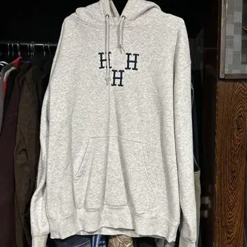 HUF 그레이 후드티