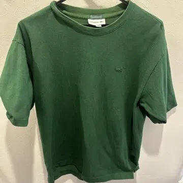 LACOSTE EXCLUSIVE EDITION 그린 로고 T셔츠