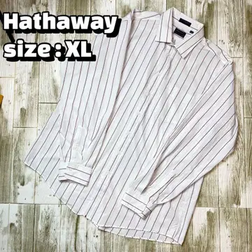 Hathaway 긴팔 스트라이프 패턴 셔츠 18-37
