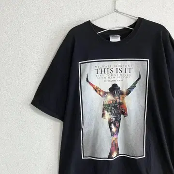 인기 MICHAEL JACKSON THIS IS IT 셔츠 블랙