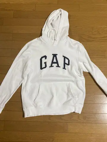 GAP 화이트 후드티 M