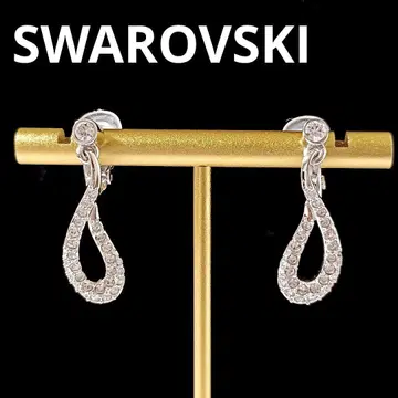 SWAROVSKI 스와로브스키 귀찌 티어드롭 실버 새상품급