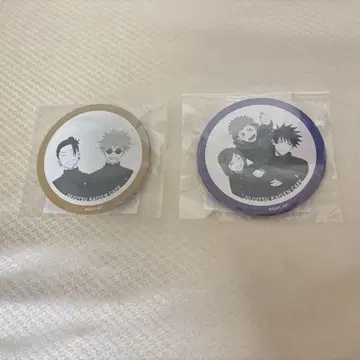 주술회전 카페 빅 캔뱃지 콜라보 카페 캔뱃지 세트