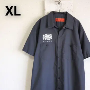 디키즈 Dickies 반팔 워크 셔츠 XL 차콜 그레이