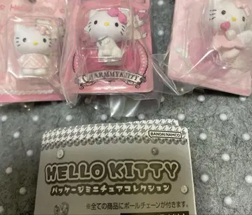 헬로키티 패키지 미니어처 컬렉션 가챠가챠 3개 세트