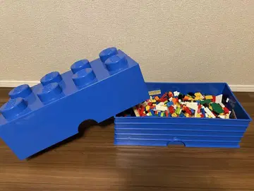 LEGO 블루 수납 박스와 블록 세트