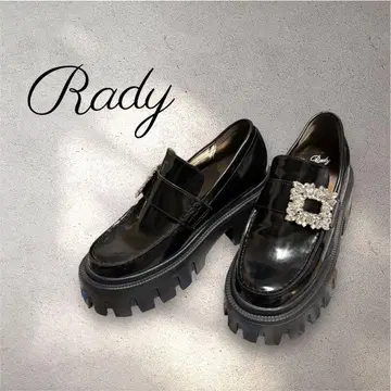 [ 인기 새상품급 ] Rady 레이디 키라키라 비쥬 통굽 로퍼 L