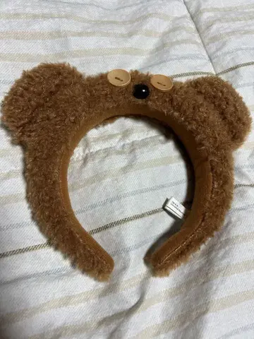 곰 귀 머리띠 브라운 TMAG