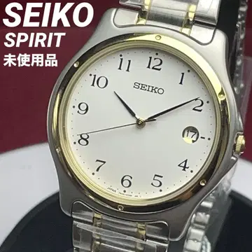 미사용 SEIKO SPIRIT 콤비 컬러 쿼츠 배터리 교환 완료 일본제