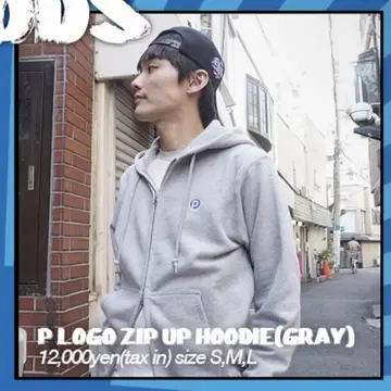 포커스 더블 지퍼 후디 후드티 그레이 온라인