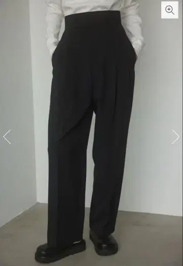 BLACK BY MOUSSY wide belt tuck pants