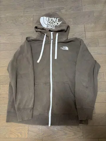 THE NORTH FACE 브라운 풀 집업 후드티 XL 사이즈