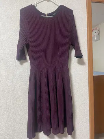 TED BAKER 반팔 플레어 원피스