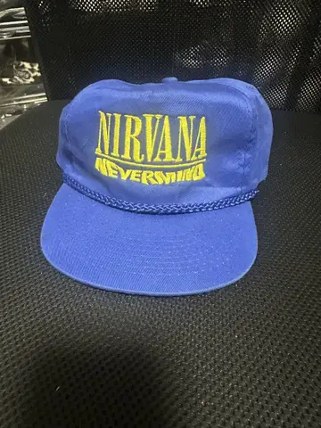 NIRVANA NEVERMIND 빈티지 캡 파랑