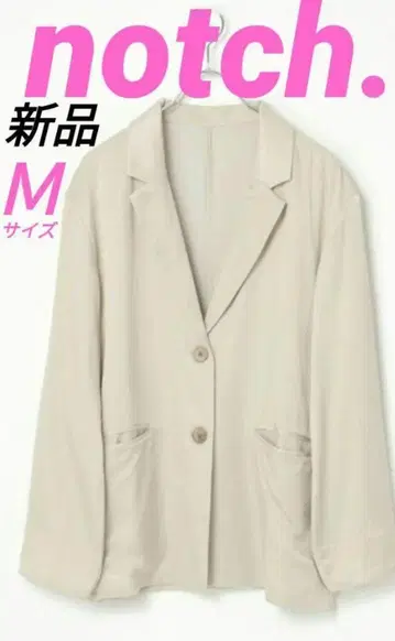 notch. 새상품 M 새틴 테일러 자켓 드레이핑 베이지 봄/가을 노치