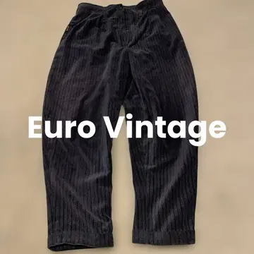 vintage 유로 테이퍼드 벨로아 슬랙스
