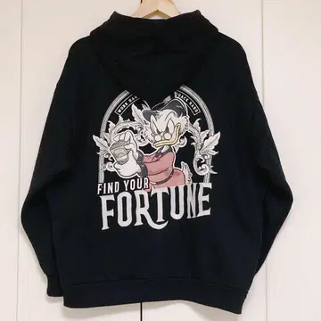 레어 Disney 스크루지 맥덕 트레이닝복 백 프린트 자수 3L