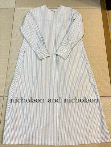 니콜슨앤니콜슨 셔츠 원피스 VERA 스트라이프 38