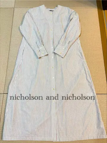 니콜슨앤니콜슨 셔츠 원피스 VERA 스트라이프 38