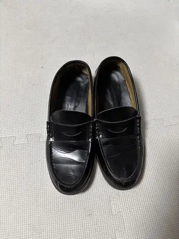 로퍼 블랙 인조 가죽 26.5cm