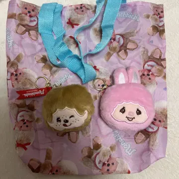 몬치치 가챠가챠 봉제 인형 토트백