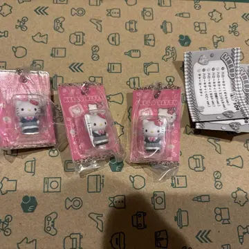헬로키티 패키지 미니어처 컬렉션 가챠 갸루 3개 세트