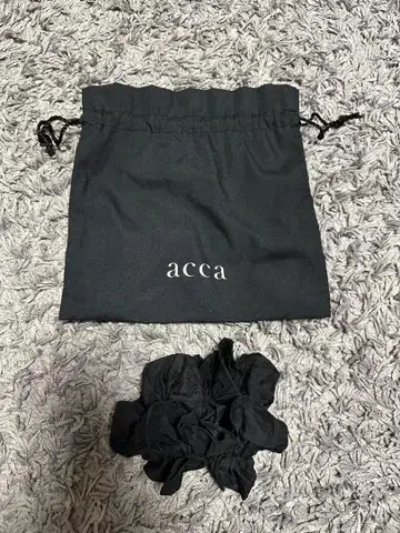 acca 마쉬멜로우 스크런치 블랙 수납 봉투 포함