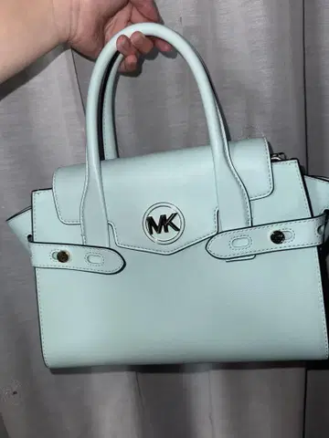 Michael Kors 민트 그린 핸드백 숄더 스트랩 포함