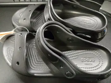 Crocs 메가 크러쉬 샌들 블랙 28cm