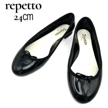 [ 새상품급 ] Repetto 플랫슈즈 발레 슈즈 에나멜 블랙