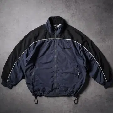 90s hummel 트랙 자켓 나일론 자켓 네이비